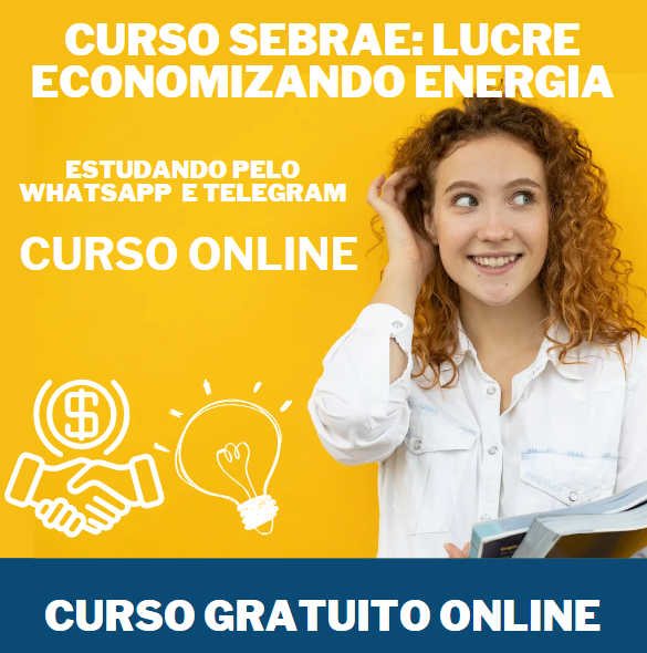 CURSO GRATUITO SEBRAE: LUCRE ECONOMIZANDO ENERGIA