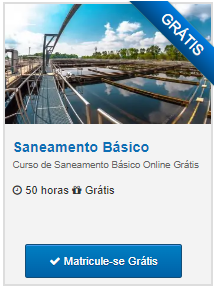 CURSO DE SANEAMENTO BÁSICO ONLINE GRÁTIS – COM OPÇÃO DE CERTIFICADO VÁLIDO!
