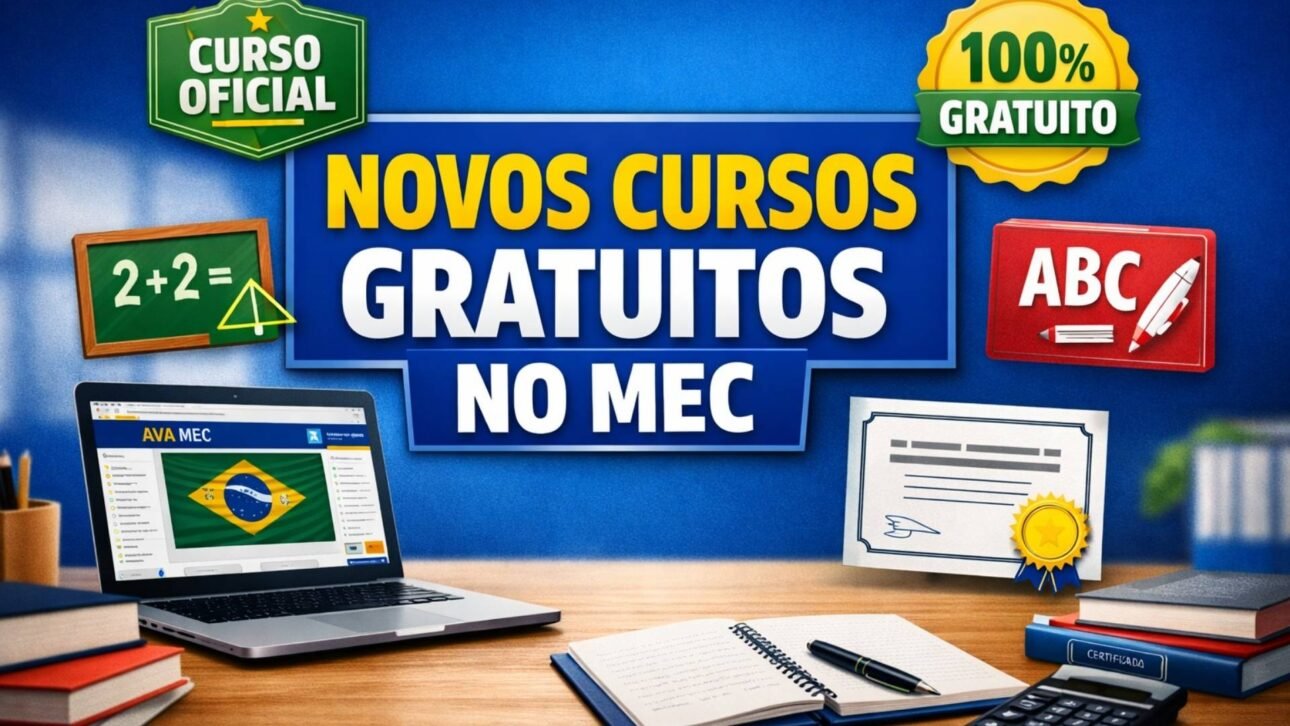 MEC CONVOCA PARA DOIS NOVOS CURSOS 100% GRATUITO E EAD COM DIREITO A CERTIFICADO OFICIAL MEC CONVOCA PARA DOIS NOVOS CURSOS 100% GRATUITO E EAD COM DIREITO A CERTIFICADO OFICIAL