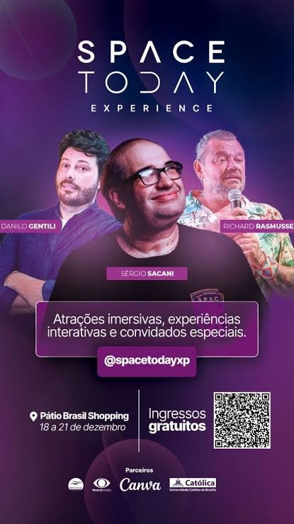 SPACE TODAY 2025 TRANSFORMA BRASÍLIA EM PALCO DA CIÊNCIA E DA INOVAÇÃO COM QUATRO DIAS DE EXPERIÊNCIAS GRATUITAS